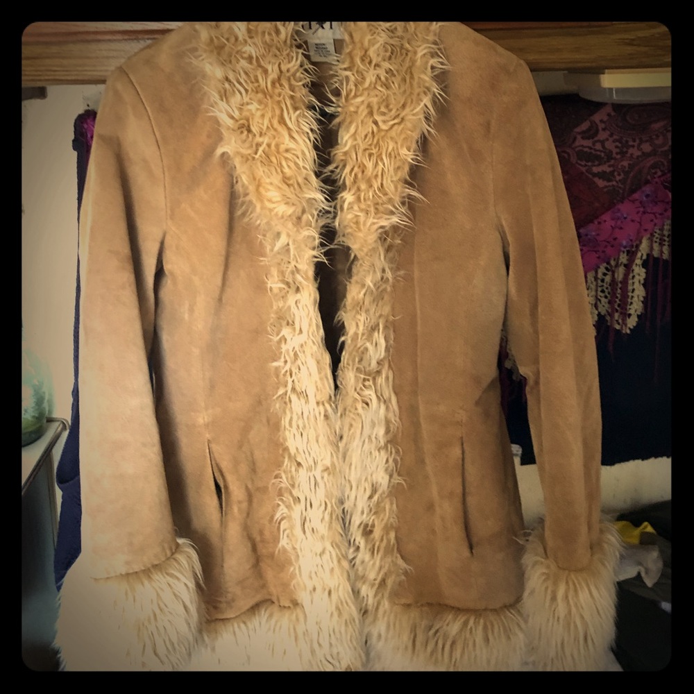 Vintage Penny lane leather winter coat
